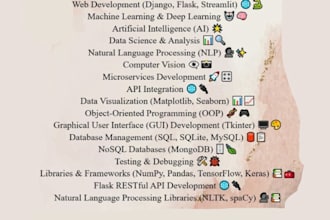 do python development web apps ml models nlp ai assignments