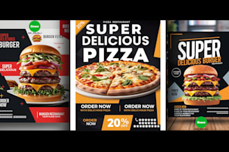 create promotional poster, flyer or banner, template for your event or business