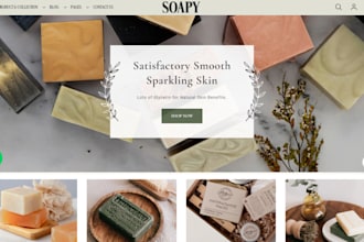 design natural soap shopify store organic soap soap website skincare website