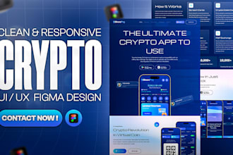 design modern crypto nft and meme coin websites landing pages UI UX