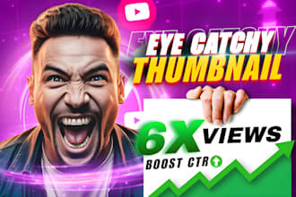 create amazing attractive youtube thumbnail