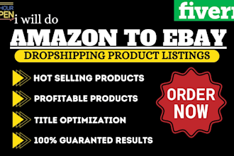 do amazon to ebay dropshipping listings
