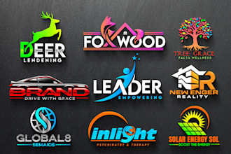 do best unique modern and trendy 3d business logo design