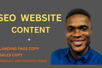 write SEO website content and landing page copy that convert