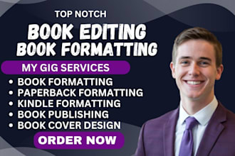 do line editing, developmental editor, proofread non fiction kdp book formatting