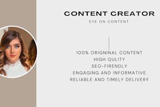 write SEO optimized blogs on medical, nutrition, healthcare and optometry
