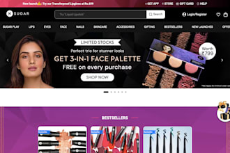 design cosmetic shopify website eyelashes store beauty salon hair extension