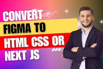 convert figma to html css or figma to next js