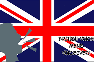 voiceover in british english male voice
