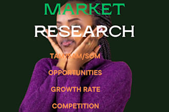 do market research, competitor analysis and swot