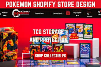 design pokemon website pokemon shopify store trading card website pokemon store