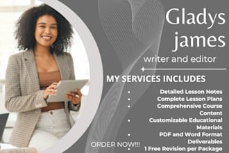 do essential lesson notes, lesson plans and course content