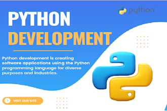 build web portal app, game app, custom CRM software using python programming