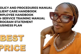 create custom policy and procedures manual and documents for licensure