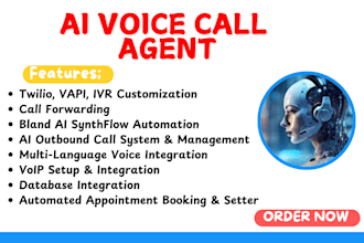 setup twilio vapi bland retell ai voice agent ai cold caller customer support