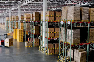 do 3d cgi warehouse, factory industrial with 3d rendering  design