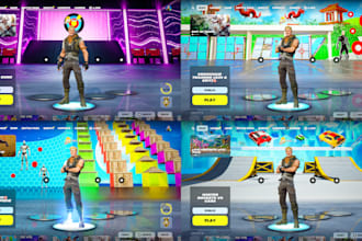 design awesome fortnite map lobby background image or render