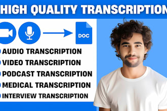 do high quality audio or video transcription