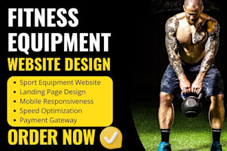 design fitness equipment gym yoga sportwear health workout shopify store website