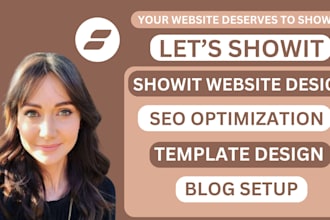 design your business website on showit, portfolio website, showit landing page