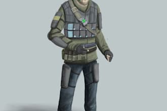 do 3d gmod player model gmod map character modelling  port model