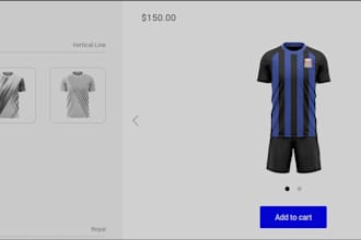 do 2d 3d jersey configurator an custom sports apparel on shopify zakeke kickflip