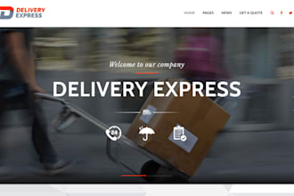create a professional logistics, trucking, dispatch, freight, and moving website