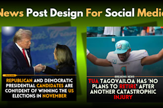 make news posts for social media and manage pages