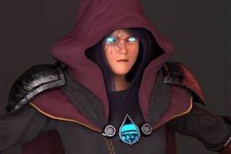 do 3d game character model game development multiplayer art game unreal engine5