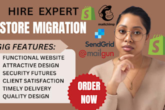 migrate wix, wordpress,bigcommerce, weebly stores to shopify store