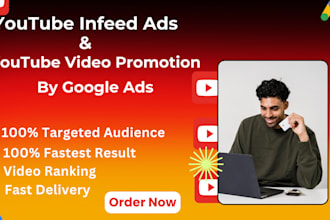do setup youtube infeed ads and video promotion