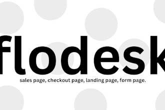 design flodesk sales page checkout page landing page form page