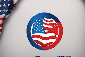 create patriotic and political logo