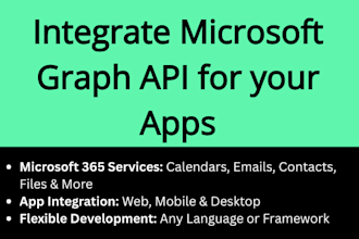 integrate microsoft graph API for your apps