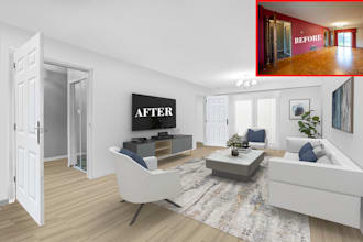do virtual staging renovation of your old home