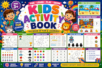 design activity book for kids for kdp