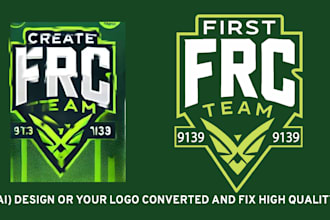 do your ai design or logo converted and fix high png