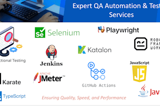 deliver expert QA testing and web, mobile, API automation