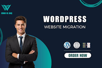 do wordpress website migration, secure and fast transfer