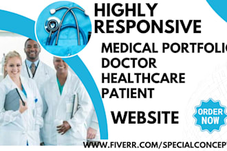 design medical portfolio doctor healthcare doctor clinic portfolio website