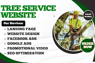 design tree removal website lawn care website gardening website tree service