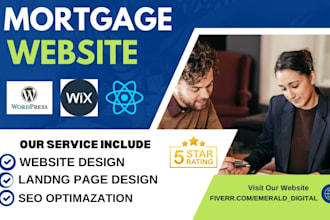 design mortgage website home auction landing page home loan mortgage website