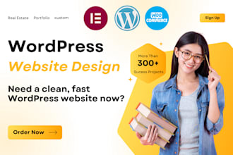 build a real estate wordpress website, portfolio, or clean modern design