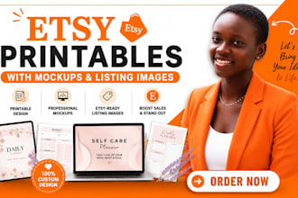 create etsy printables with mockups and listing images
