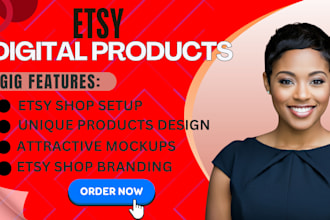 sdesign etsy digital planners with mockups and listings