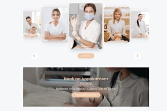 design cosmetics website, skincare website, makeup, spa website using shopify
