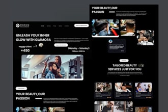 design cosmetics skincare makeup spa salon hair and wig app or website