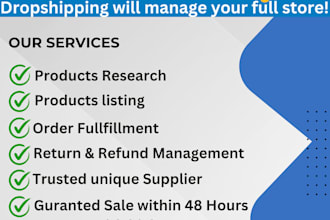 manage your walmart dropshipping , wfs account , wholesale and drop shipping