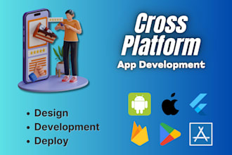 do flutter mobile app development, android app, ios app