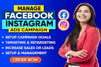 setup facebook ads campaign and instagram ads for sales, quality leads